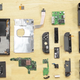 Everything inside a Nintendo Switch. Image credit: iFixit.